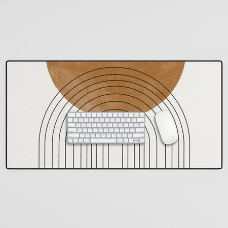 Society6 Arch III tapis de bureau terracotta