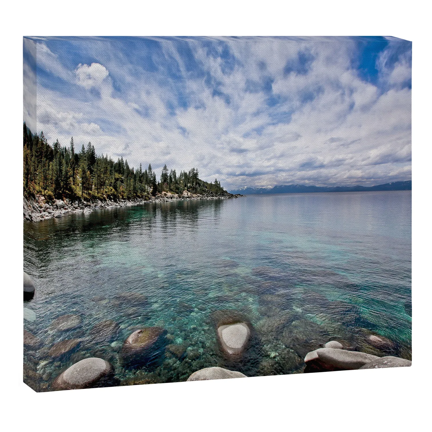 Society6 Tranquility Lake Tahoe toile paysage
