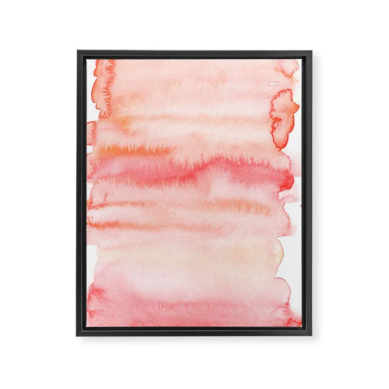 Society6 Valourine 141122 toile encadrée abstraite rose