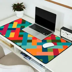 Society6 Weave Pattern tapis de bureau tissé couleur