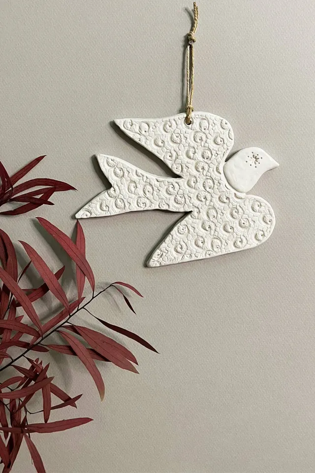 Biankaléone Hirondelle à tête blanche toile encadrée 12x17 cm