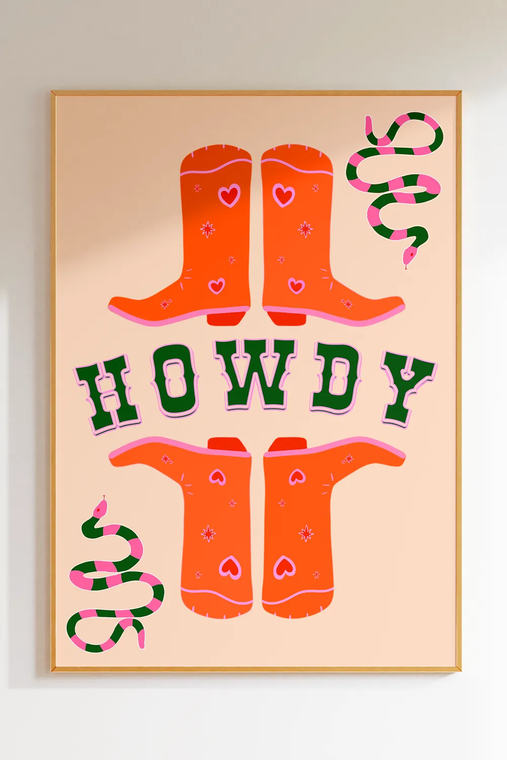 Maddison Ball HOWDY affiche bottes santiags