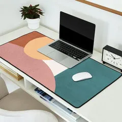 Society6 Abstract Earth 1-1 tapis de bureau formes terre