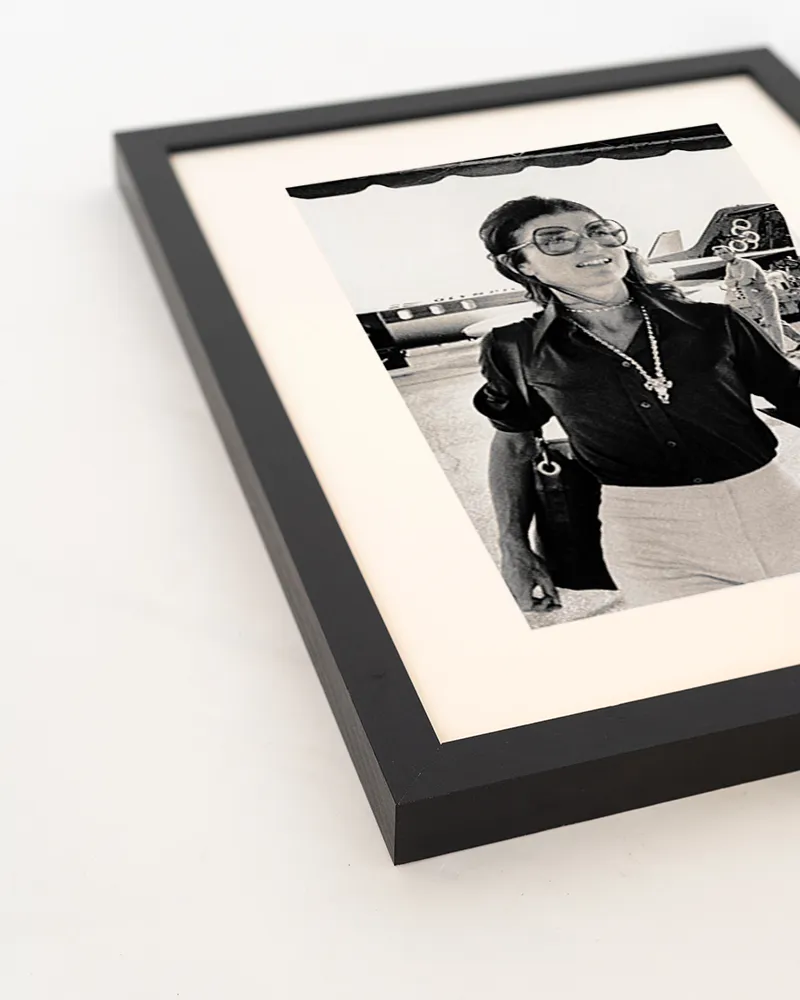 Any Image Arrival in Europe Jackie Kennedy affiche encadrée photo