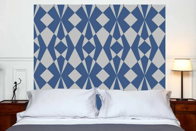 Mademoiselle Tiss Kaleidoscope tête de lit tissu imprimé