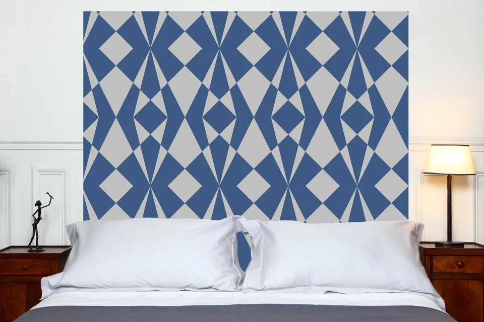 Mademoiselle Tiss Kaleidoscope tête de lit tissu imprimé