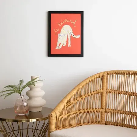 Society6 Le Léopard art print foil léopard édition