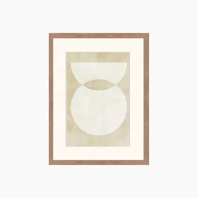 Any Image Half Circle Abstract Art tableau encadré