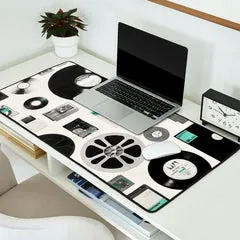 Society6 Data tapis de bureau vinyles rétro