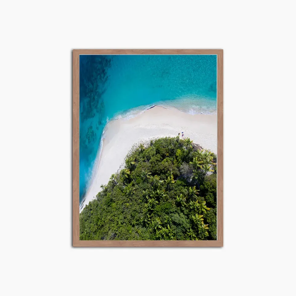 Any Image Paradise Island toile encadrée nature