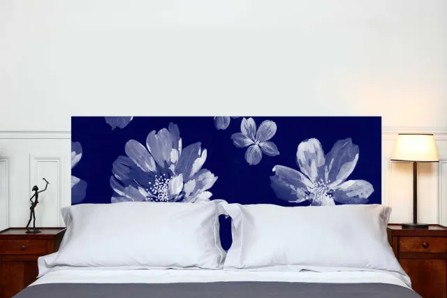 Mademoiselle Tiss Pistilles tête de lit tissu floral