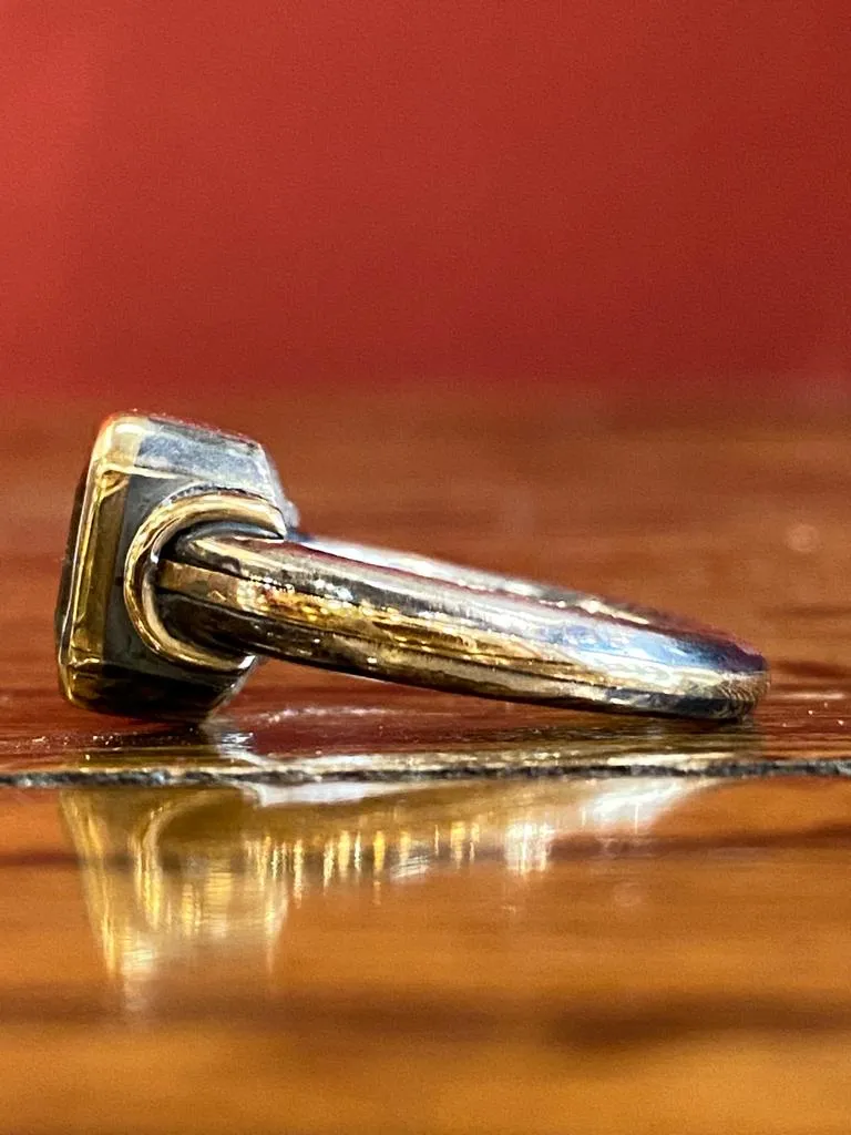 Galerie Kara bague en argent, or et tourmaline verte