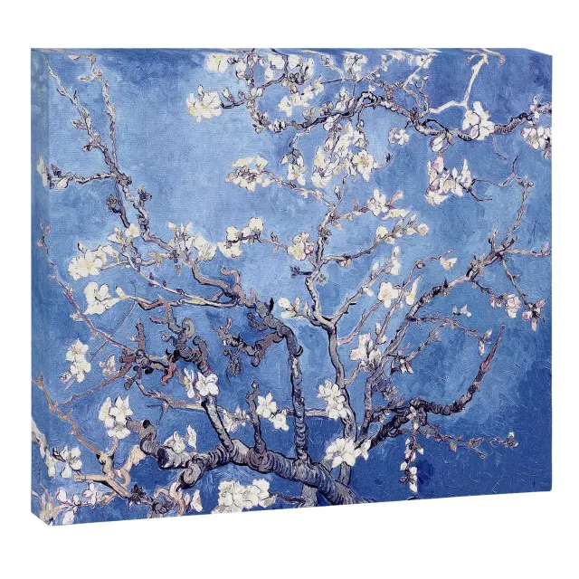 Society6 Almond BlossomS Blue toile amandier