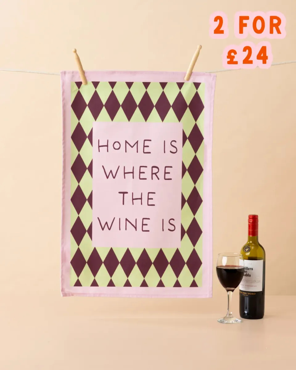 Maddison Ball Home Wine torchon 68x45cm coton