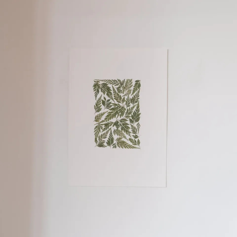 Horti Lumon herbier encadré 21x30cm fougère