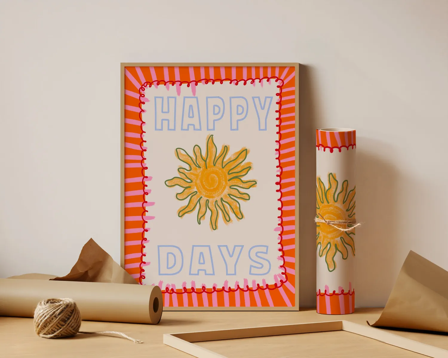 Maddison Ball Happy Days affiche typographique