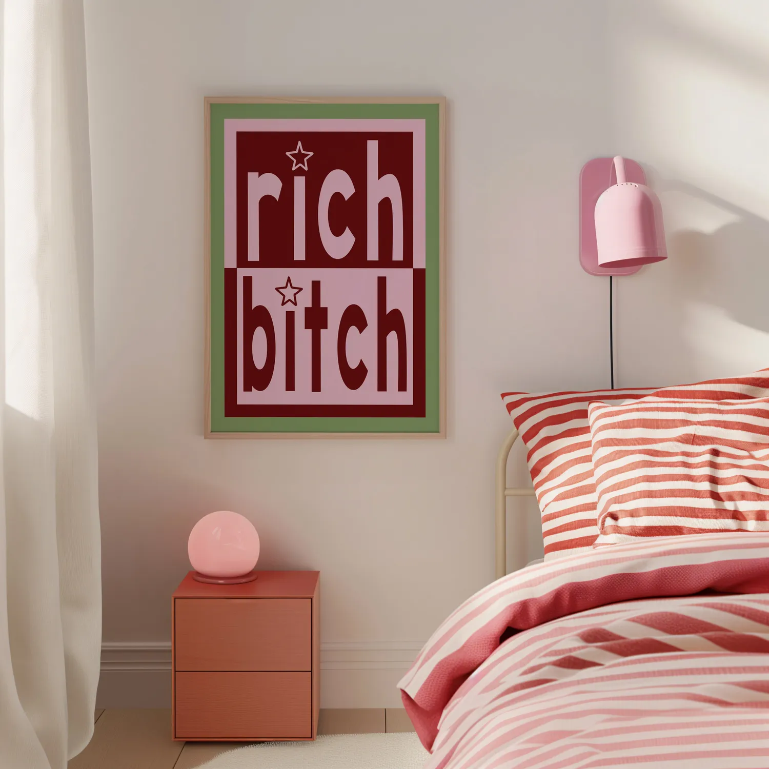 Maddison Ball Rich Bitch affiche murale