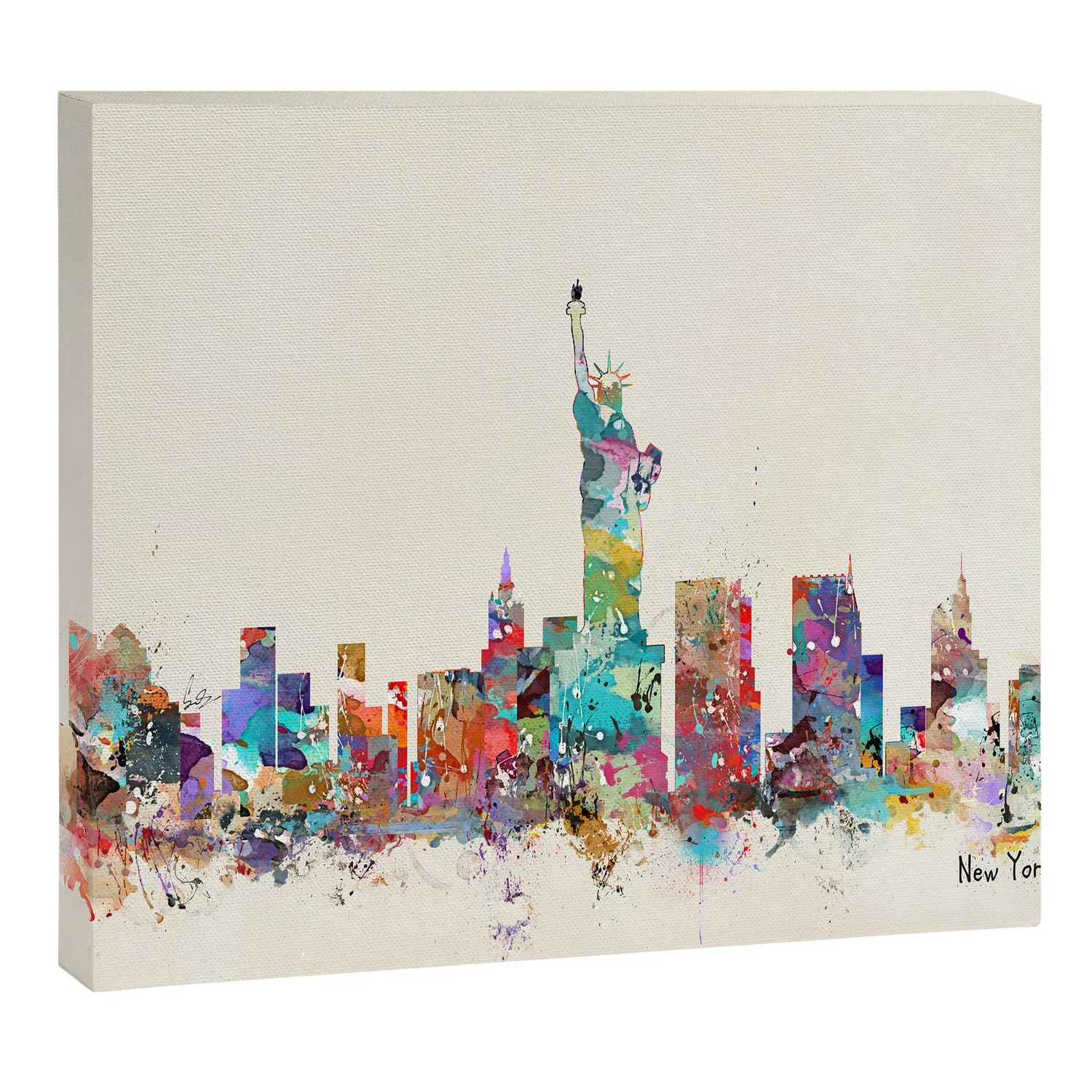 Society6 new york city skyline toile imprimée