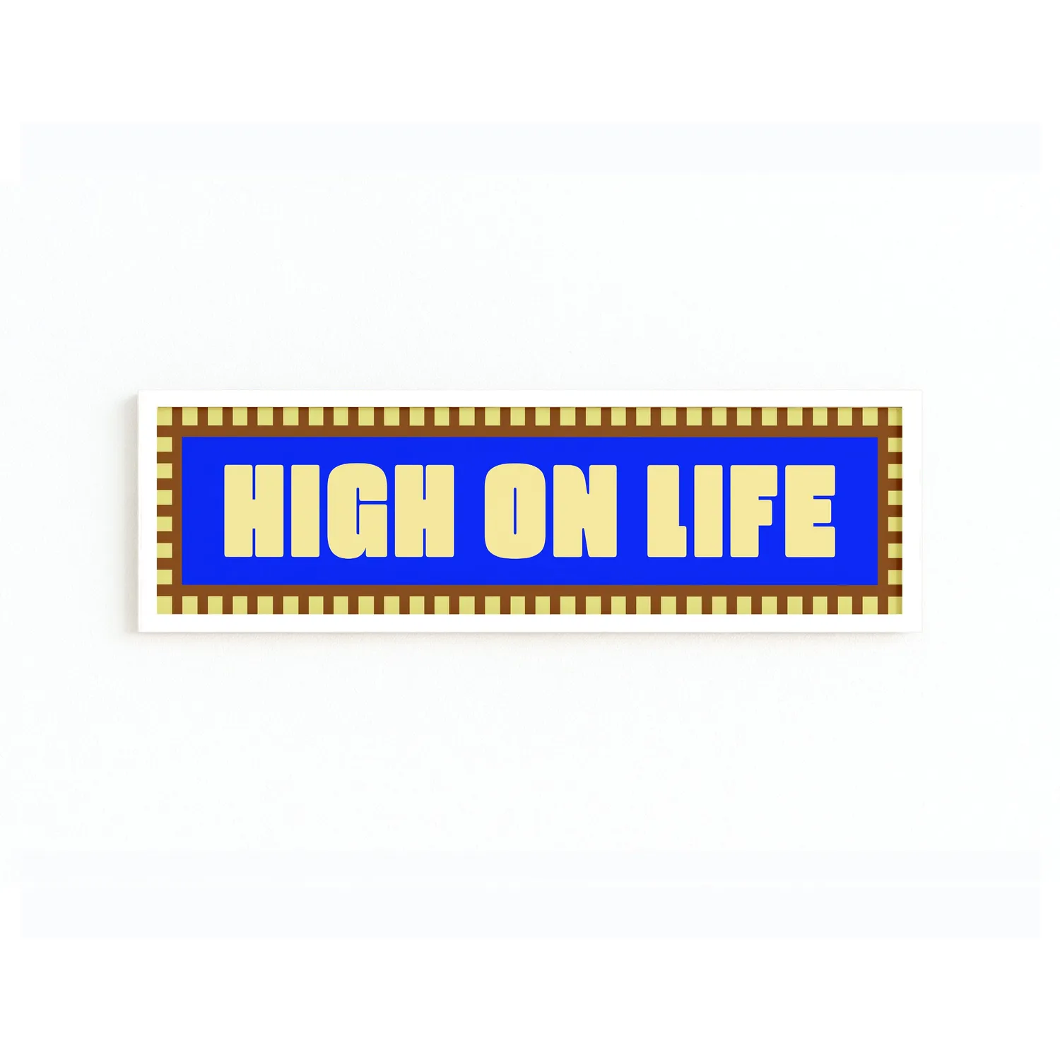 Maddison Ball High On Life tirage panoramique encadré 60x12 cm