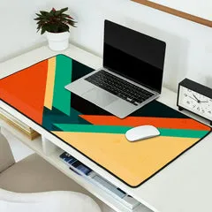 Society6 Lune Croissant tapis de bureau grand montagne nuit