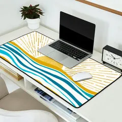 Society6 Sunrise At Sea tapis de bureau paysage