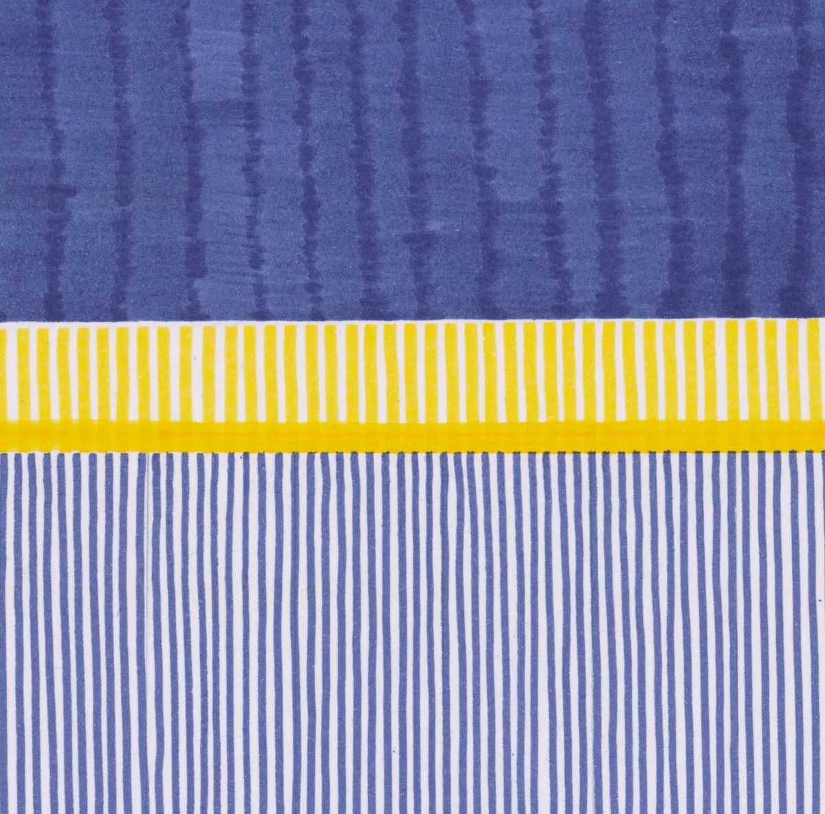 Mademoiselle Tiss Blue Yellow tête de lit tissu bleu