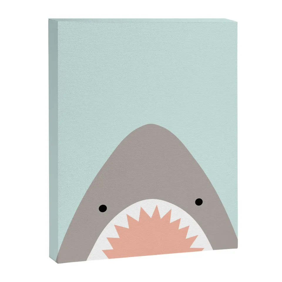 Society6 shark attack toile imprimée