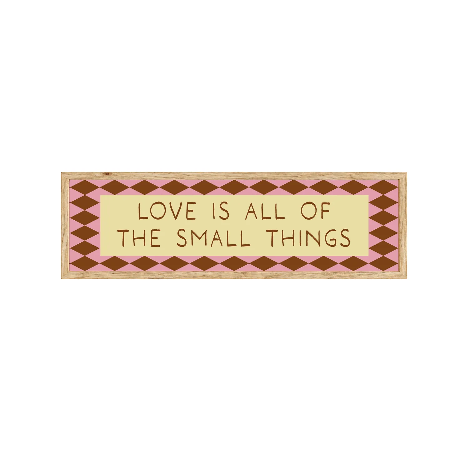 Maddison Ball Love Is All Of The Small Things tirage encadré 60x12 cm