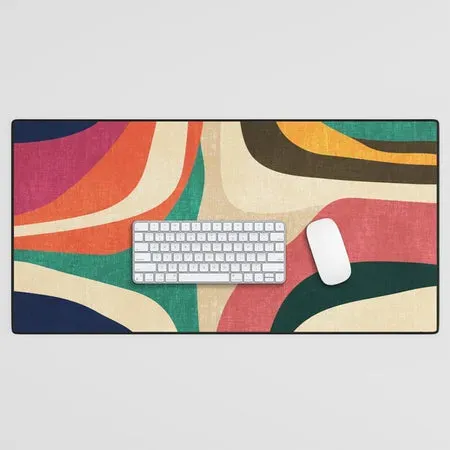 Society6 Impossible Contour Map tapis de bureau topographique