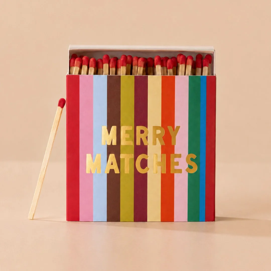 Maddison Ball Merry Matches boîte d'allumettes de Noël 130 pièces