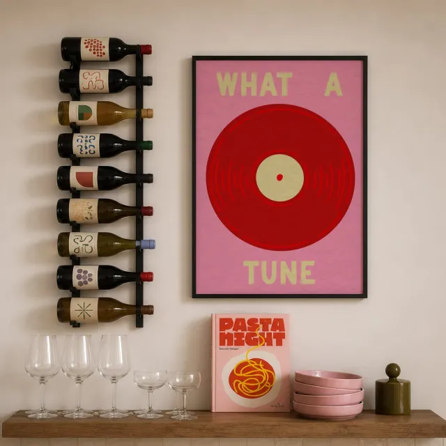Maddison Ball What A Tune in Red & Pink affiche