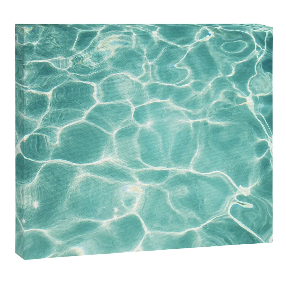 Society6 Water Abstract toile mer turquoise