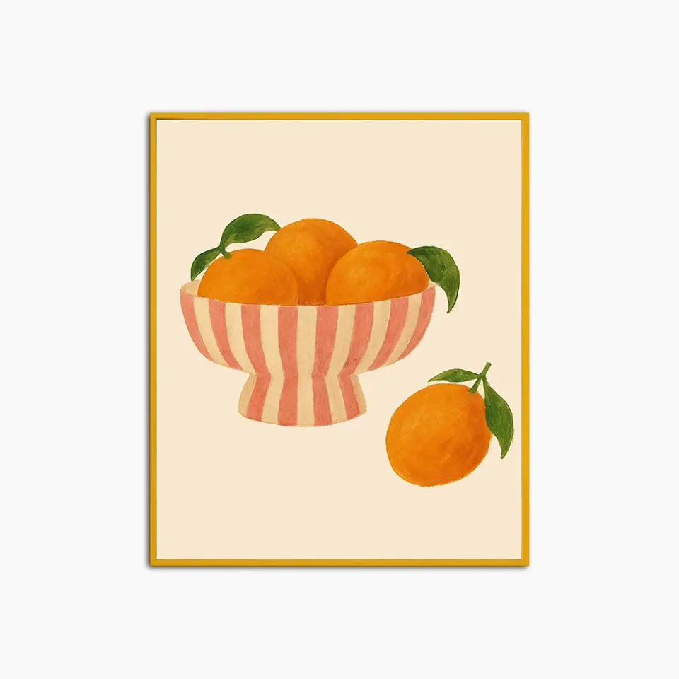 Any Image Sweet Summer Oranges toile encadrée orange