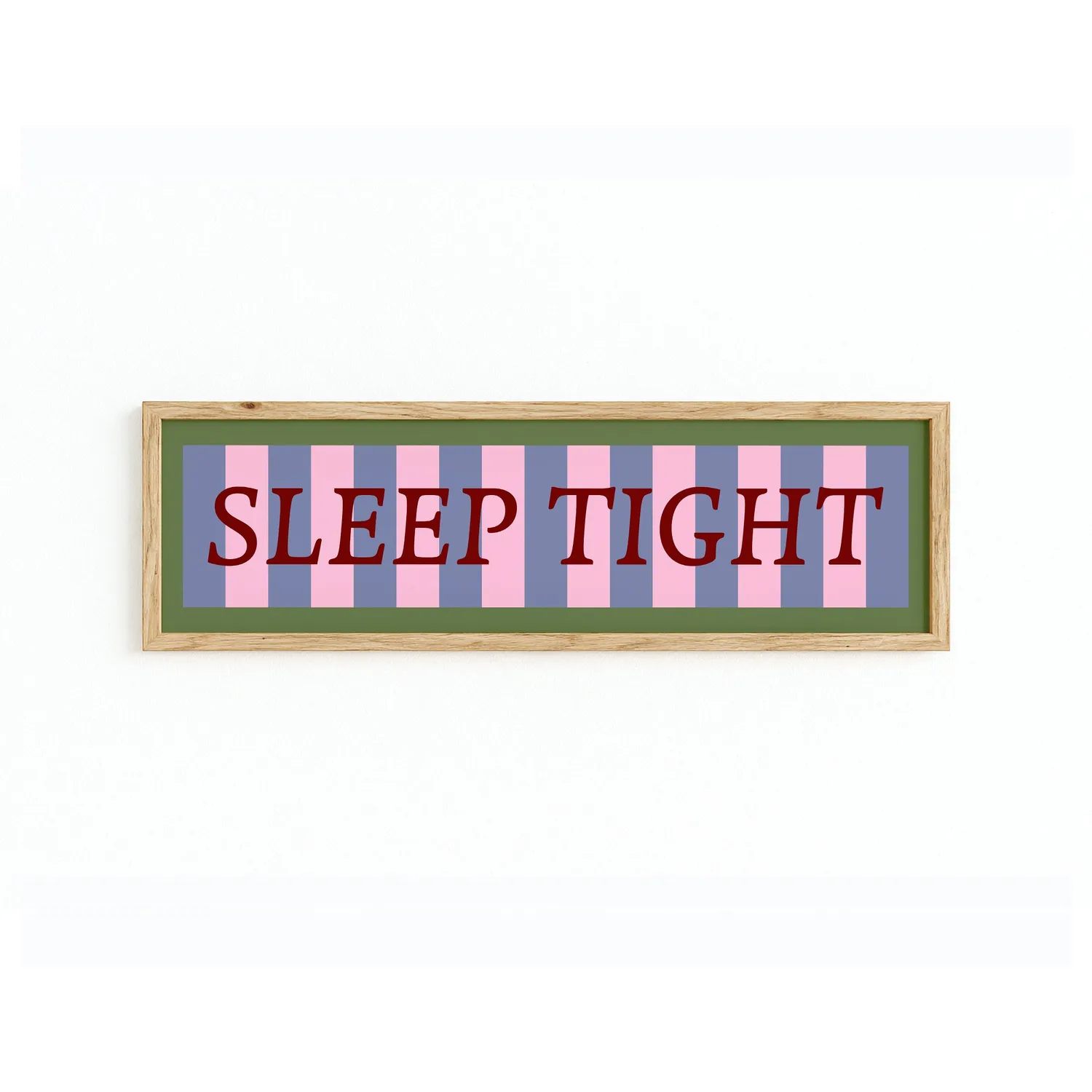 Maddison Ball Sleep Tight affiche encadrée 60x12 cm panoramique