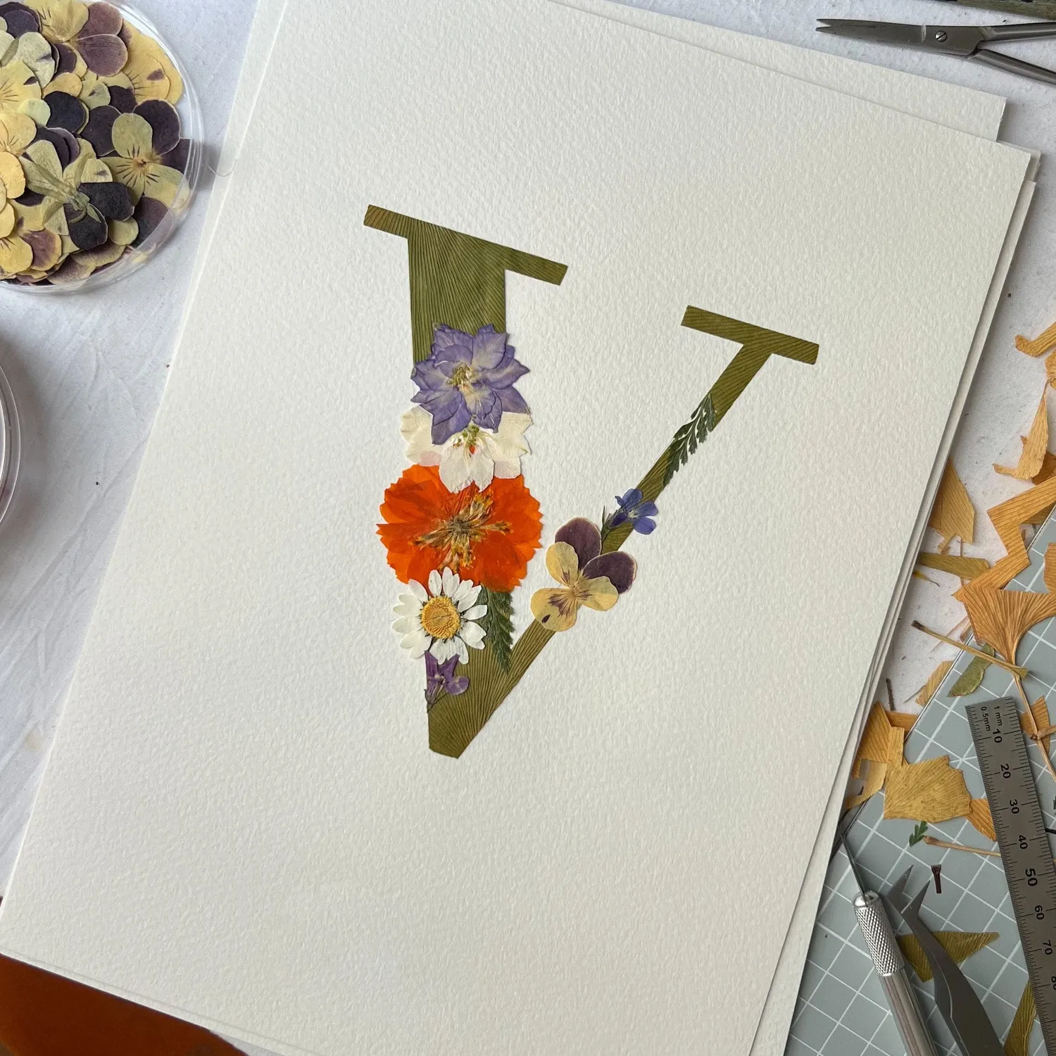 Horti QWERTY herbier 21x30 cm ginkgo lettre