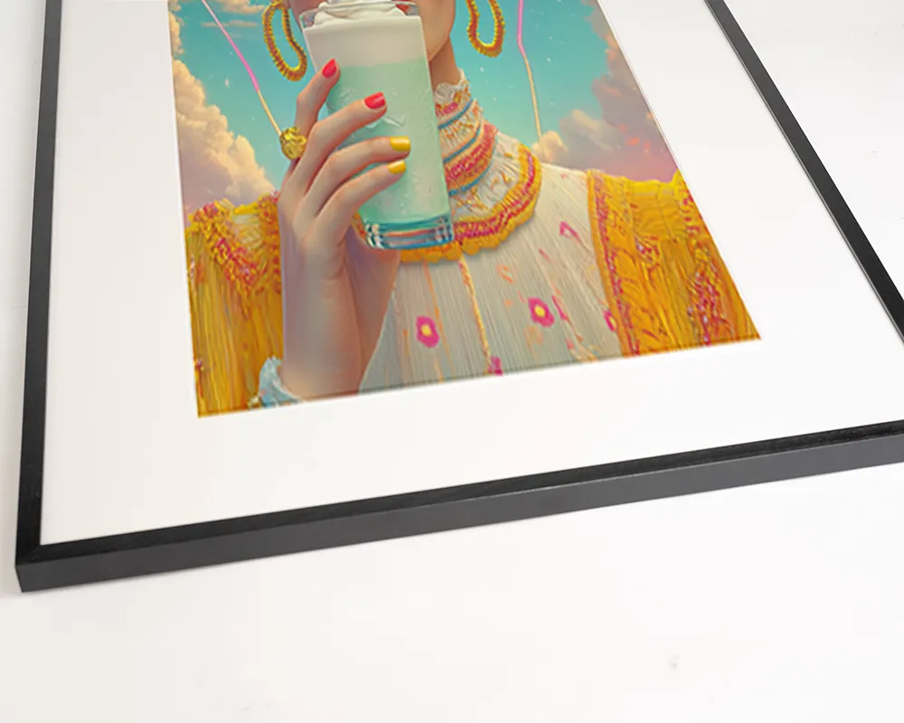 Any Image Cool Frida tableau encadré coloré