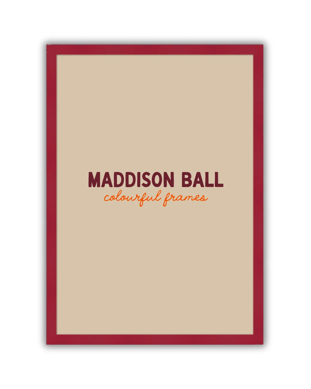 Maddison Ball cadre bois plexi