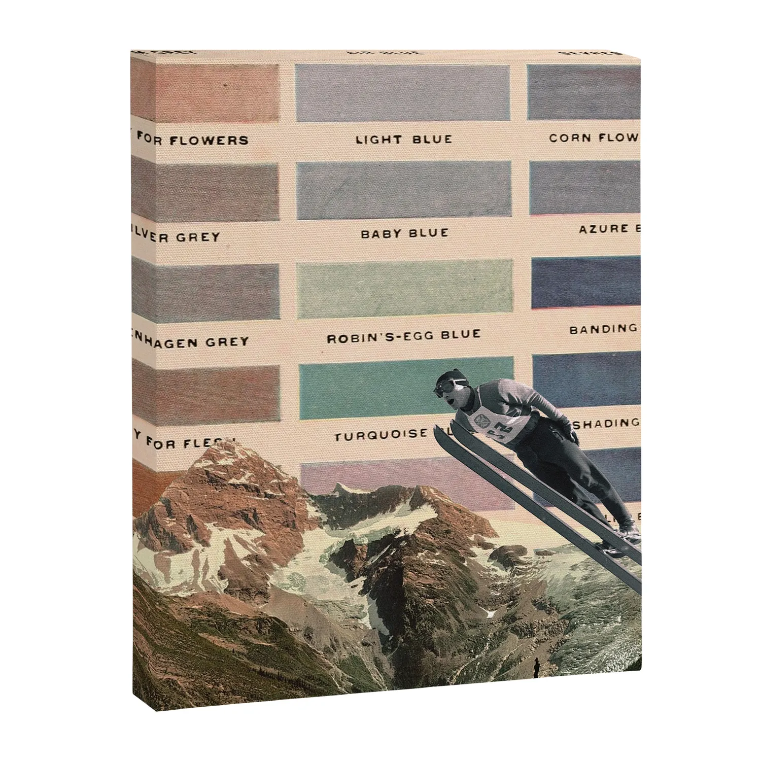 Society6 Ski toile photomontage couleur ski