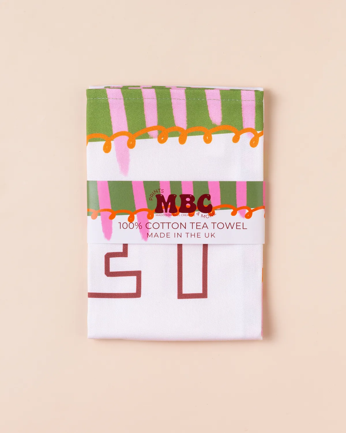 Maddison Ball Let's Eat torchon coton 68x45 cm