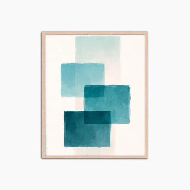 Any Image Calm in Layers affiche encadrée abstrait