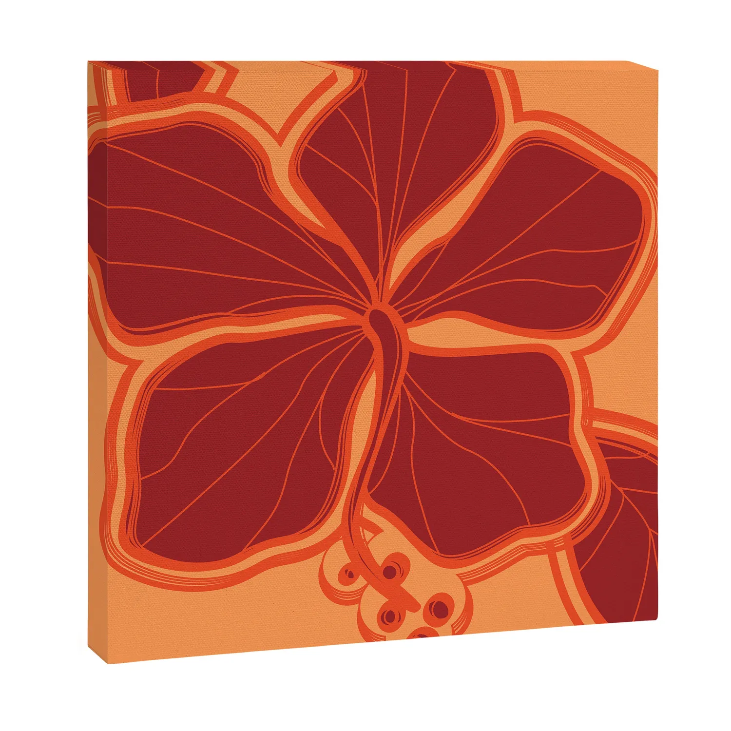 Society6 Kailua Hibiscus toile fleur tropicale