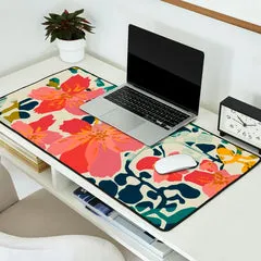 Society6 colorful orchid tapis de bureau orchidée