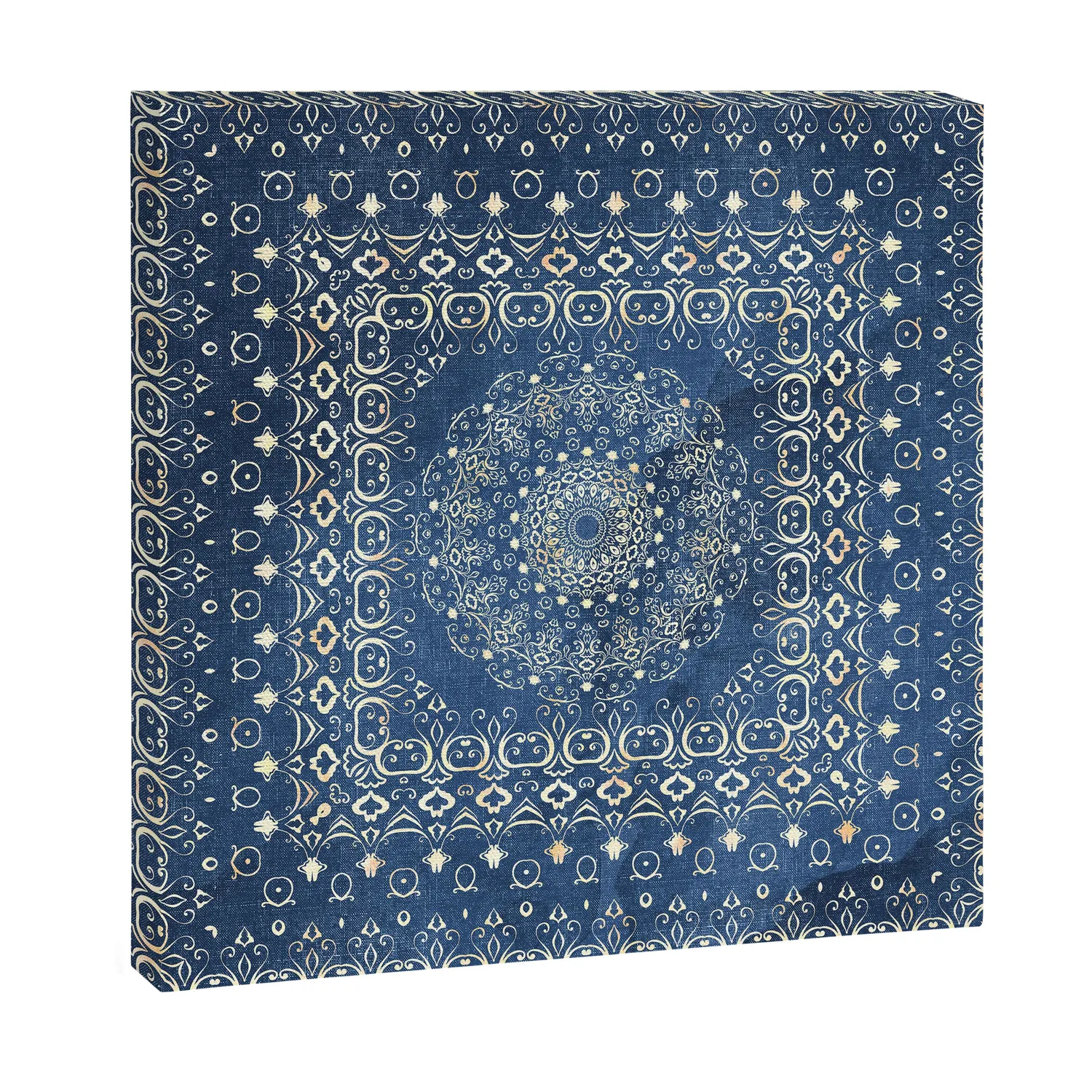 Society6 Old Bookshop Magic Mandala in Blue toile mandala