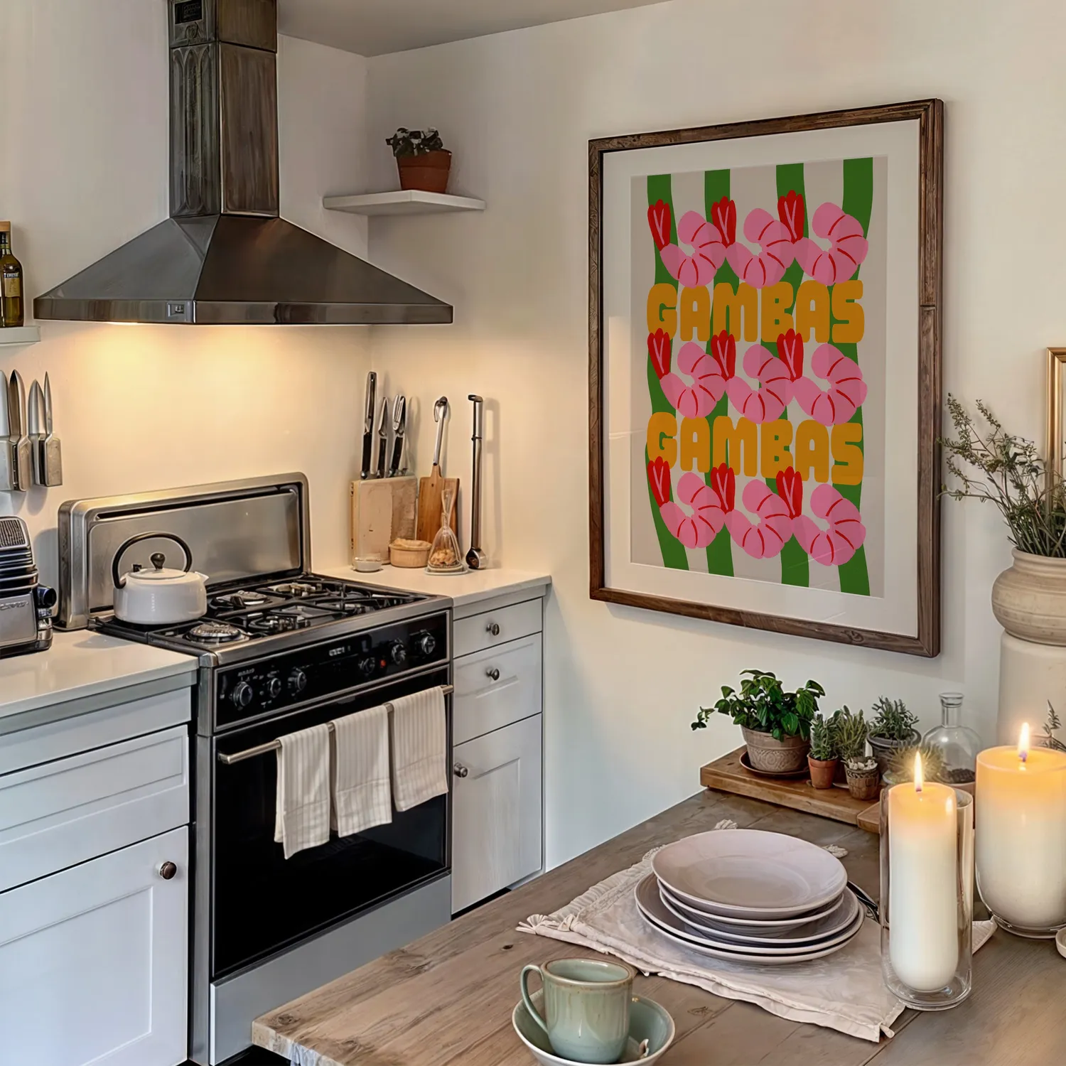 Maddison Ball Gambas affiche cuisine