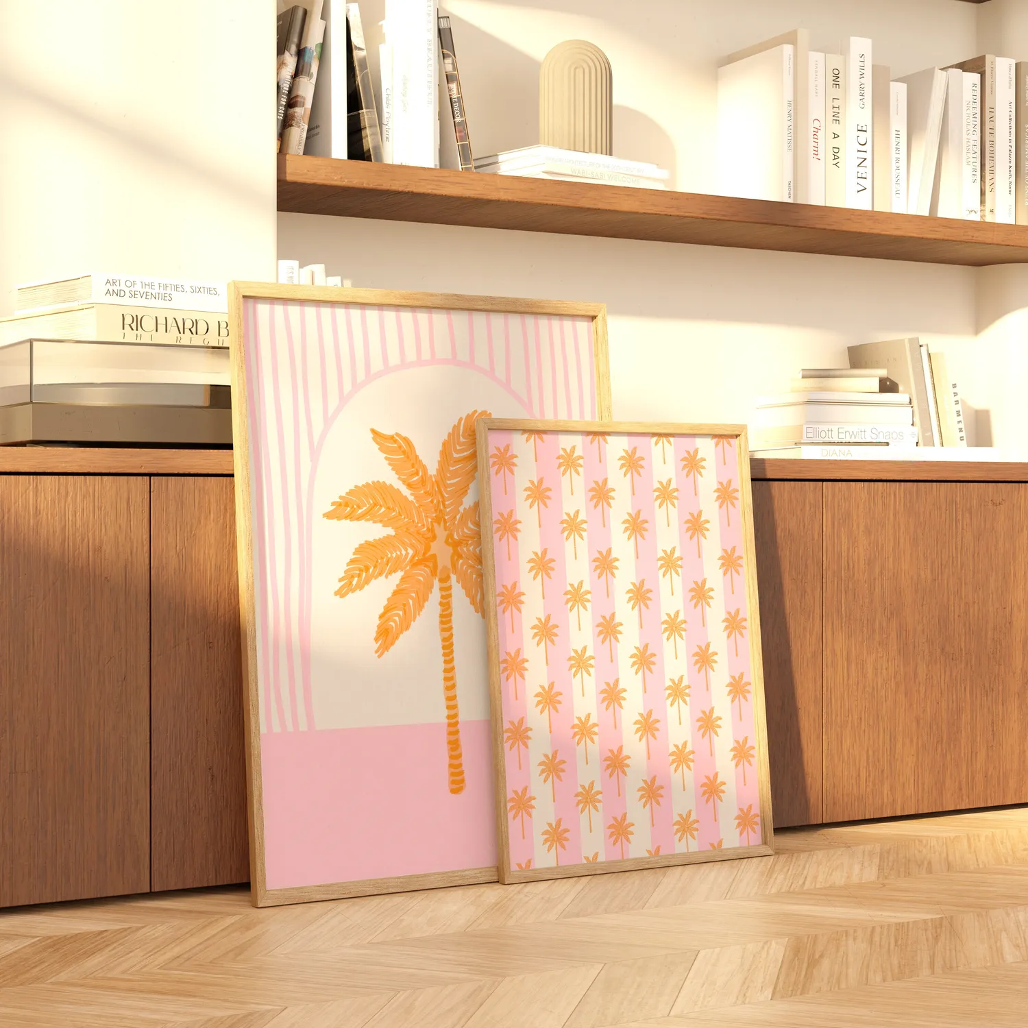 Maddison Ball Palm Tree Stripe affiche tropicale