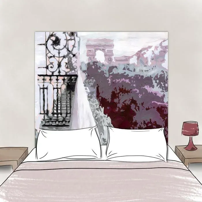 Mademoiselle Tiss Arc de Triomphe tête de lit tissu Paris