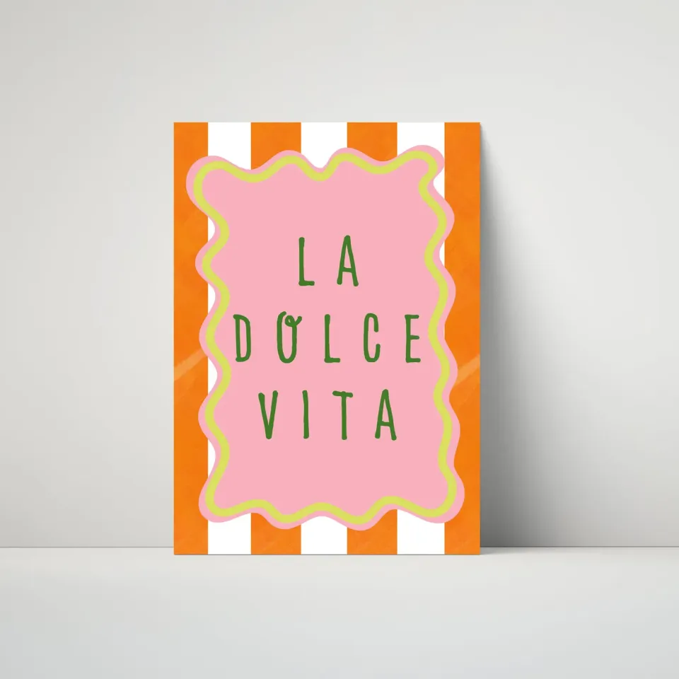 Maddison Ball La Dolce Vita Border affiche cuisine