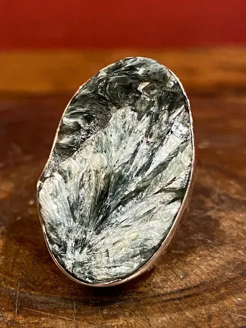 Galerie Kara bague argent séraphinite Baïkal