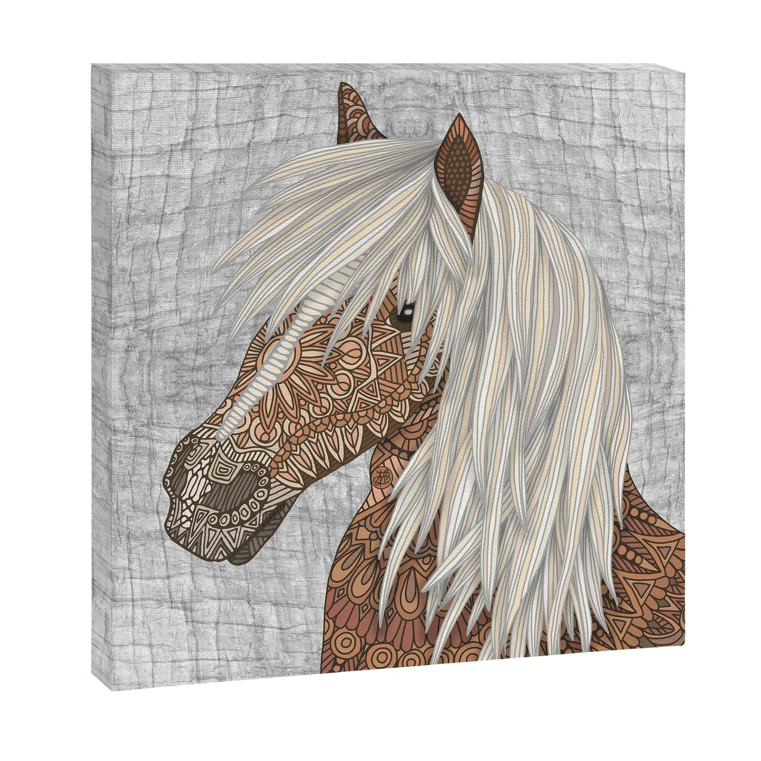 Society6 Haflinger Horse toile motif cheval