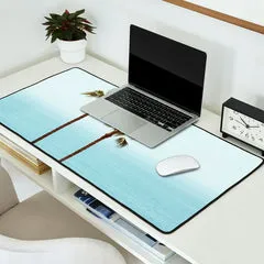 Society6 Morning in Laguna Beach tapis de bureau palmiers